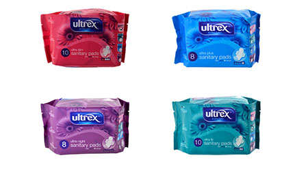 "Ultrex" sanitary pads
